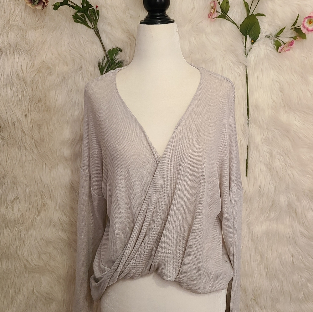 3/$20- Grey top from Miss K size 16